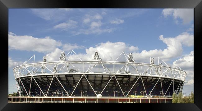 2012 Olympics stadium Framed Print by David French