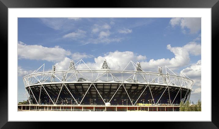 2012 Olympics stadium Framed Mounted Print by David French