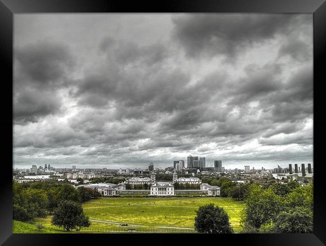 Greenwich and Docklands HDR Framed Print by David French
