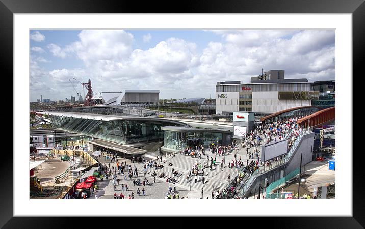 Westfield Shopping City Framed Mounted Print by David French