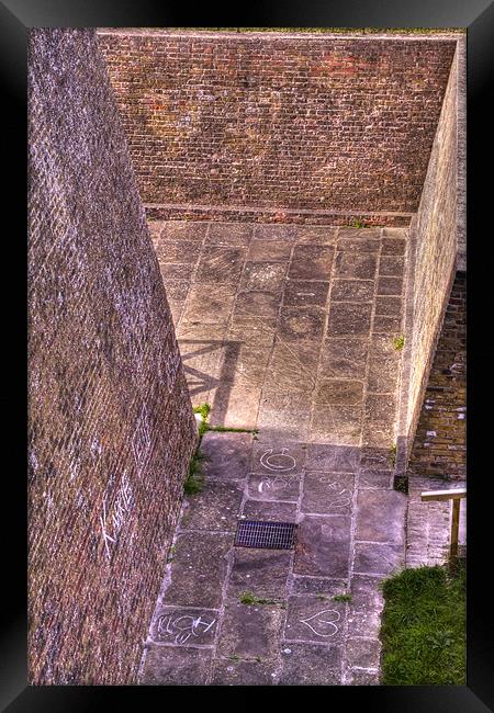 Amherst Castle walls Framed Print by David French