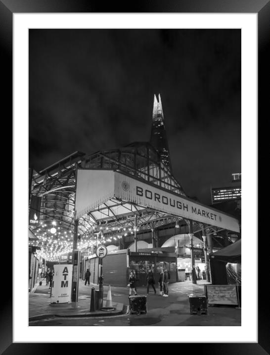 Borough Market and the Shard Framed Mounted Print by David French