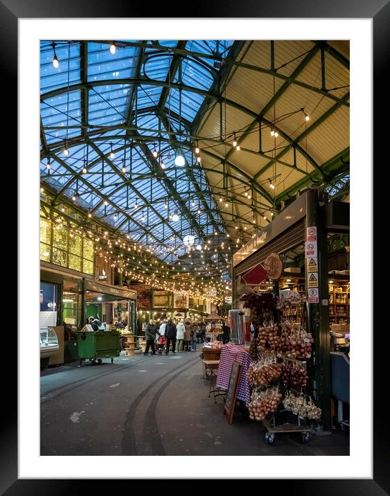 Borough Market London Framed Mounted Print by David French