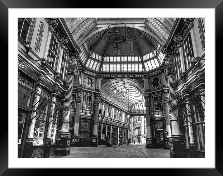 Leadenhall Market Framed Mounted Print by David French