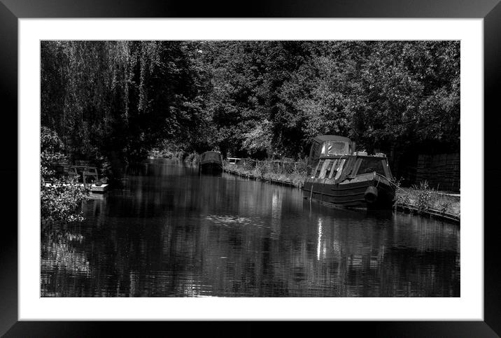 Rufford Leeds to Liverpool canal Framed Mounted Print by David French