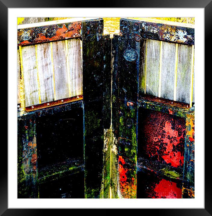 Lock Gate7 Framed Mounted Print by David French