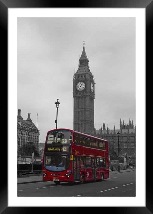 London Big Ben Framed Mounted Print by David French