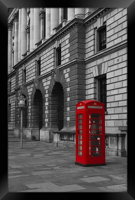Red telephone box London Framed Print by David French