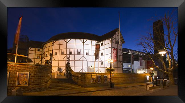 The Globe Theatre Framed Print by David French