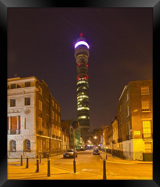 BT Tower in London Framed Print by David French