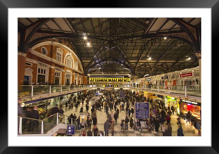 Liverpool Street Station Framed Mounted Print by David French