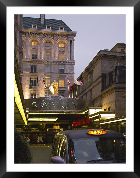 The Savoy London Framed Mounted Print by David French