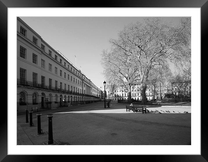 Fitzroy Square Framed Mounted Print by David French