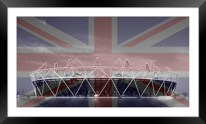 2012 Olympic City Framed Mounted Print by David French