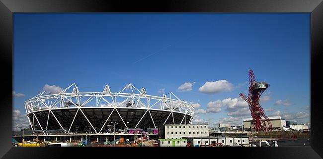 2012 Olympic City Framed Print by David French