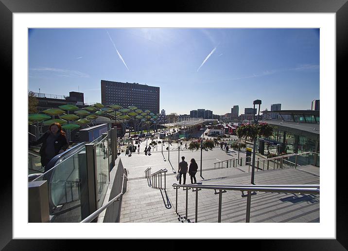 Stratford gateway to 2012 Olympics Framed Mounted Print by David French