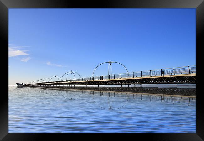 Southport Pier Framed Print by David French