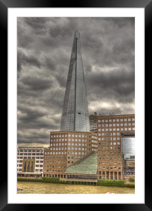 The Shard Skyscraper Framed Mounted Print by David French