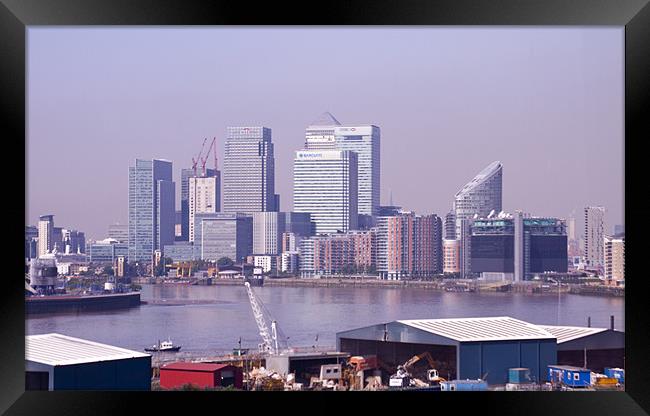 Emirates Cable Car Skyline Framed Print by David French