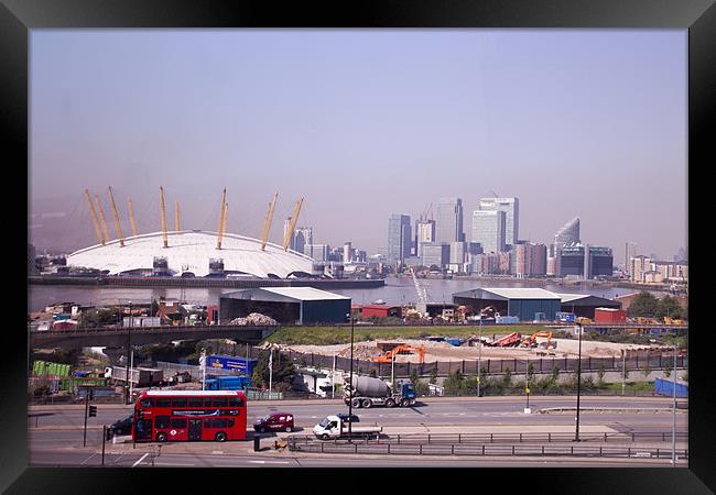 Emirates Cable Car Skyline Framed Print by David French