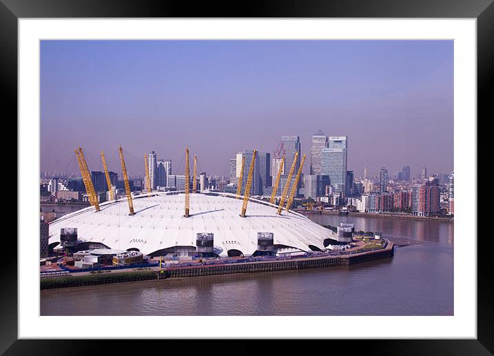 Emirates Cable Car Skyline Framed Mounted Print by David French