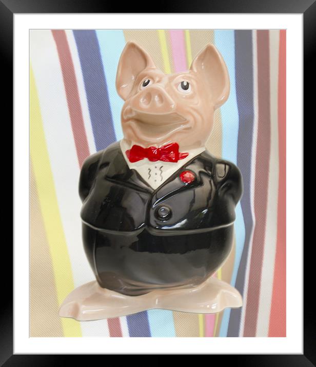 Nat West Piggy Bank Framed Mounted Print by David French
