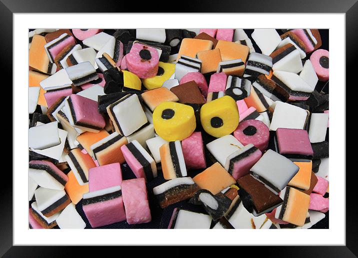 Sweets Candy Framed Mounted Print by David French