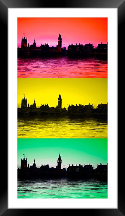 Big Ben and the houses of Parliament Framed Mounted Print by David French