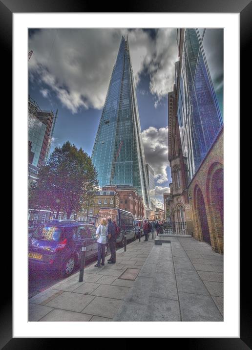 The Shard high rise Framed Mounted Print by David French