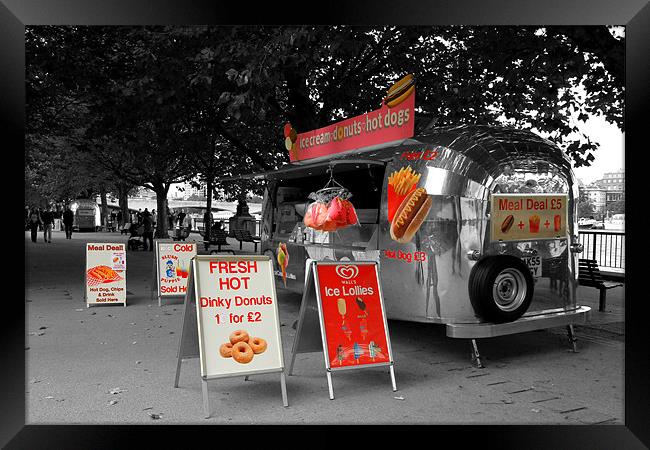 Ice Cream Hot Dogs Framed Print by David French