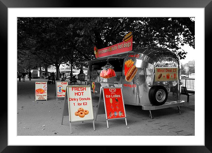 Ice Cream Hot Dogs Framed Mounted Print by David French