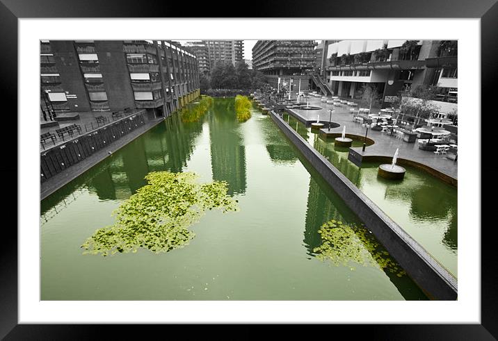 The Barbican Centre Framed Mounted Print by David French