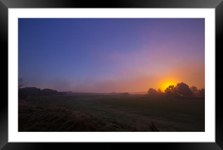 Cromer Sunrise Framed Mounted Print by David French