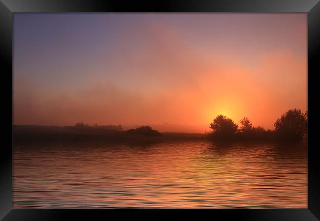 Cromer Sunrise Flood Framed Print by David French