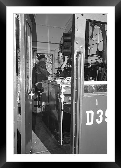 Train Driver Framed Mounted Print by David French