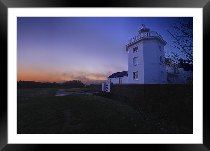 Trinity House Lighthouse Framed Mounted Print by David French