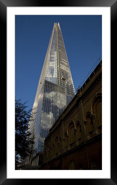The Shard skyline Framed Mounted Print by David French