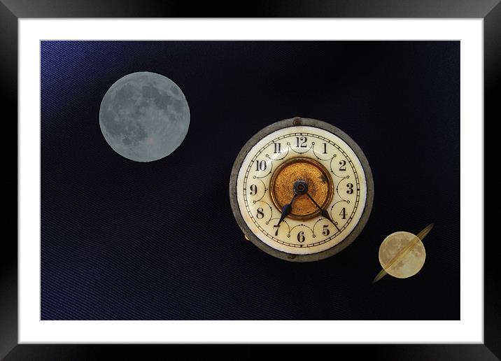 Planet times Framed Mounted Print by David French