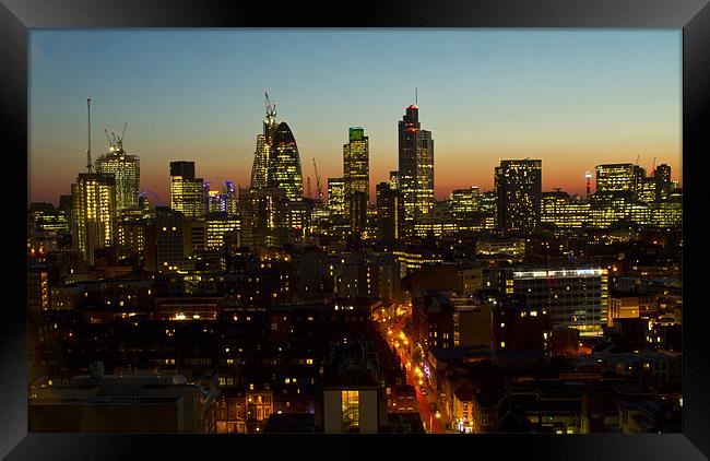 City of London Skyline Framed Print by David French