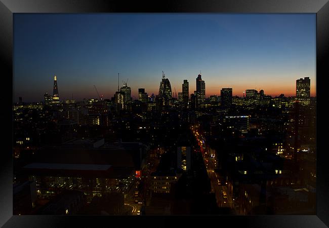 2013 City of London Skyline Framed Print by David French