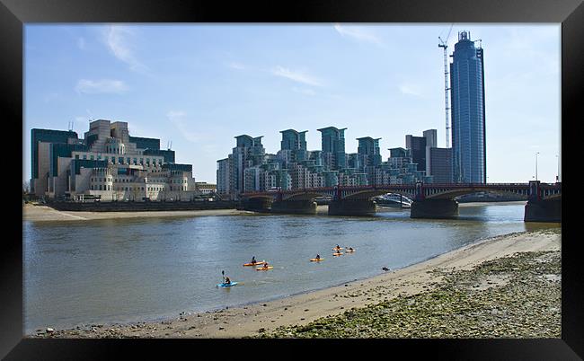 London Thames Bridges Framed Print by David French