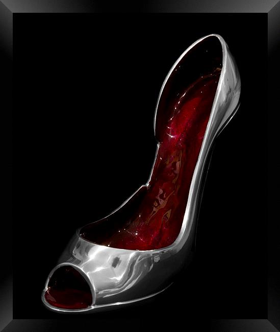 Silver Shoe Dreams Framed Print by David French