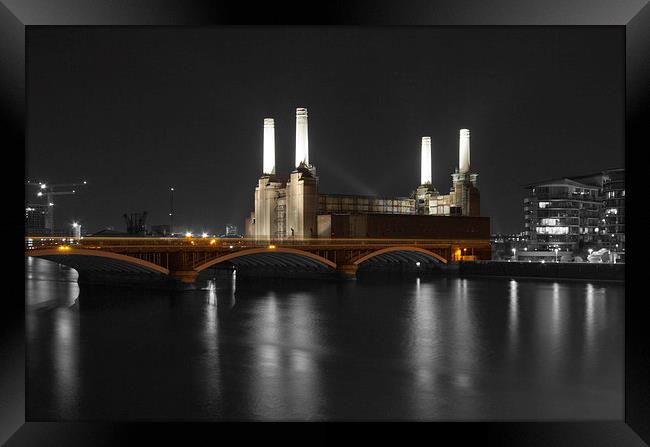 Battersea Power Station London Framed Print by David French