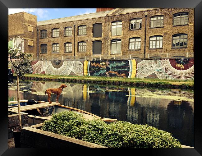 Crate Brewery Canal Side River Lea Framed Print by David French