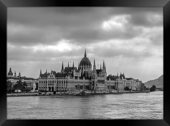 Parliament building Budapest Framed Print by David French