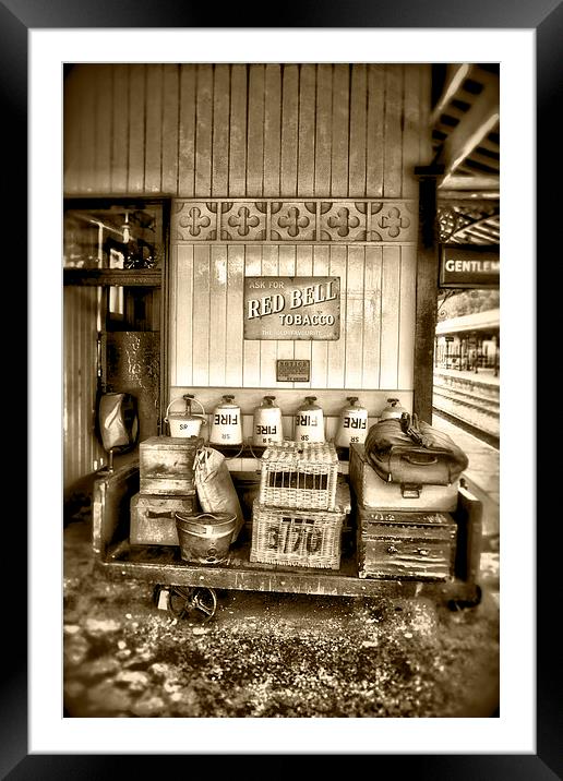 Train Station Baggage Framed Mounted Print by David French