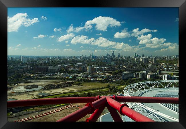  City of London skyline  panarama Framed Print by David French