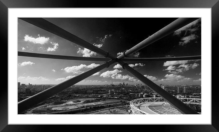  City of London skyline  panarama Framed Mounted Print by David French