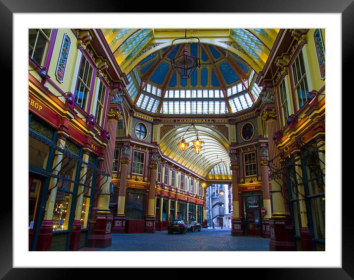 Leadenhall Market Framed Mounted Print by David French