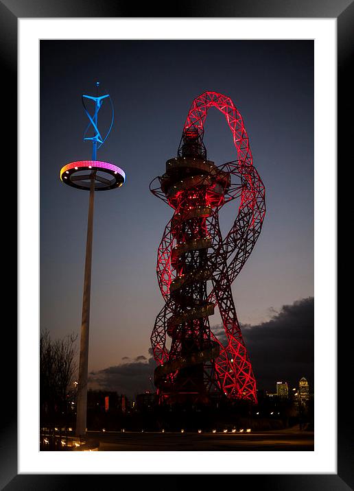 The ArceorMittal Orbit  Framed Mounted Print by David French